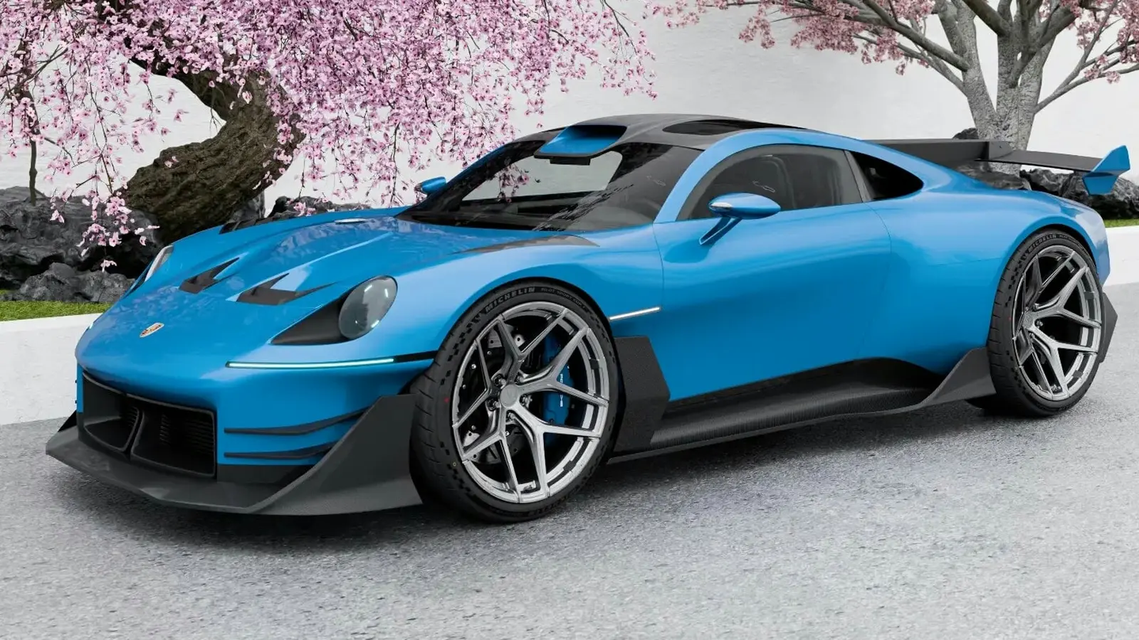 Porsche Mission S i aggressiv eftermarknads-CGI och styling