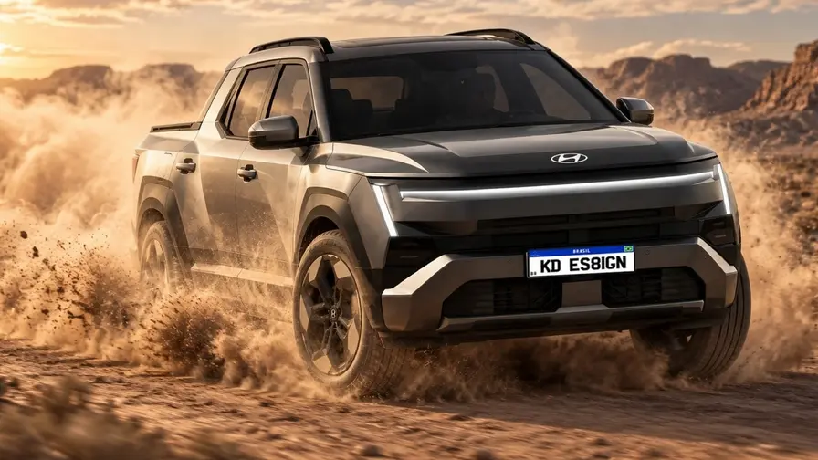 Hyundai Santa Cruz CGI föreställer nytt mellanstort pickup