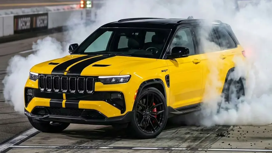 WL-generationens Jeep Grand Cherokee SRT-rendering