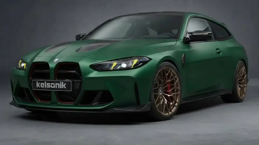 CGI BMW M4 Shooting Brake i Nürburgring Green, koncept
