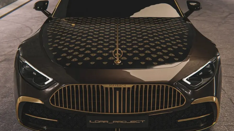 Mercedes-Maybach SL 680 Guldutgåva: CGI-konceptets rendering