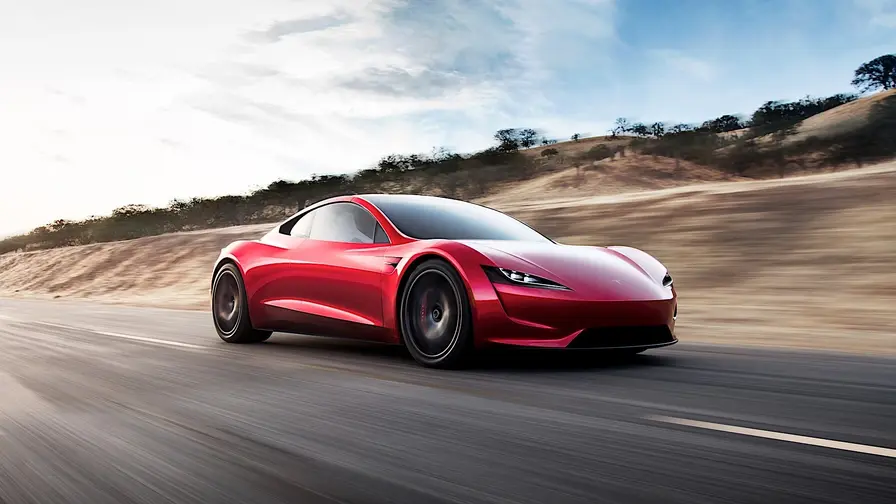 Tesla Roadster-avslöjande i Waco med luftbegränsning
