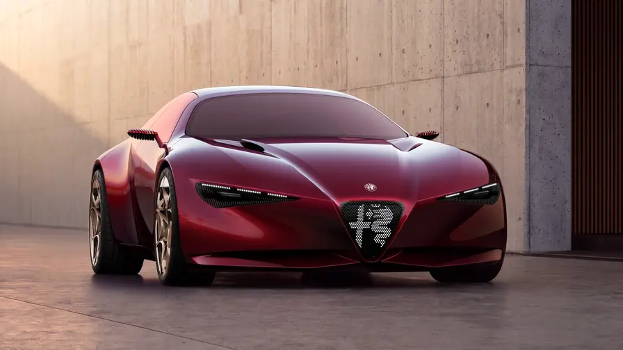 Alfa Romeo Cuorerosso: hybrid-V6 och skiftande lack