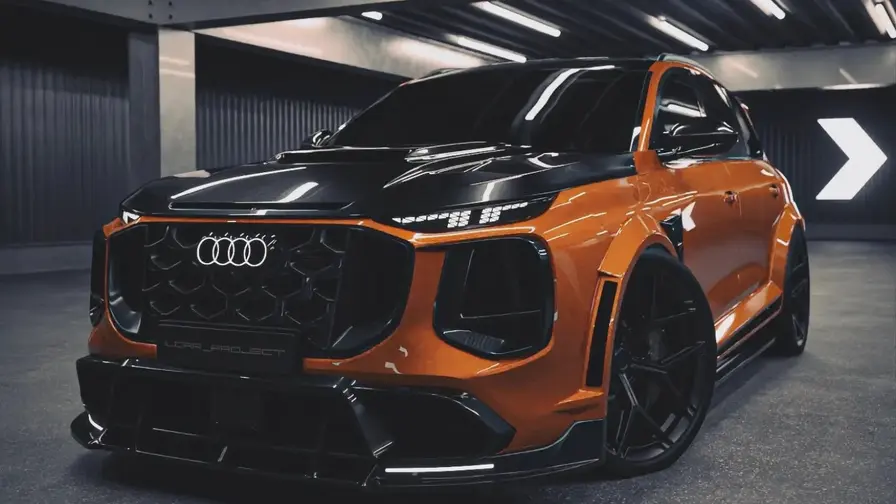 Illdars Ilskna Orange Audi SQ7: bred kaross och CGI-dröm