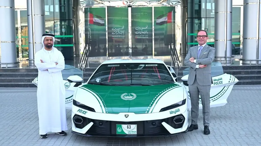 Dubai-polisen utökar flottan med Lamborghini Temerario