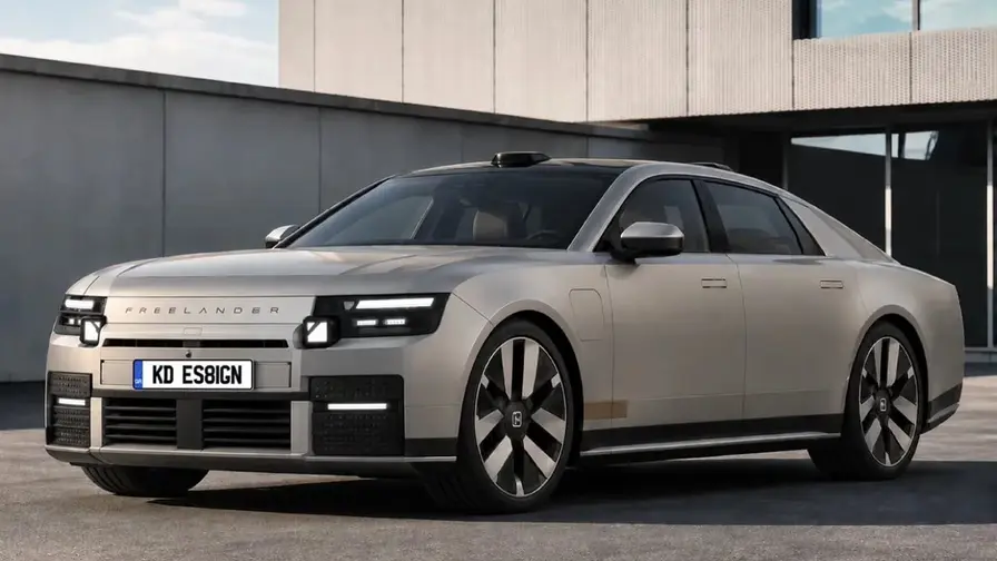 Freelander-tolkning av Jaguar Type 01: designöverlappning