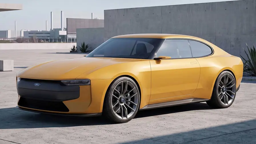 Inofficiellt koncept: Ford Capri som låg tvådörrars coupé